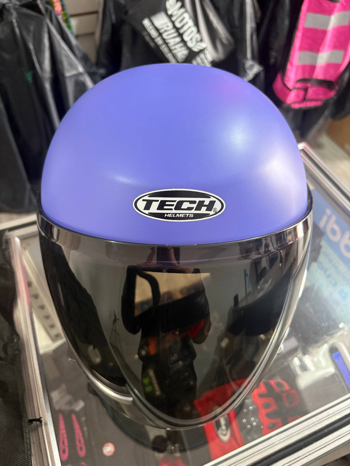 Casco abierto TECH Morado