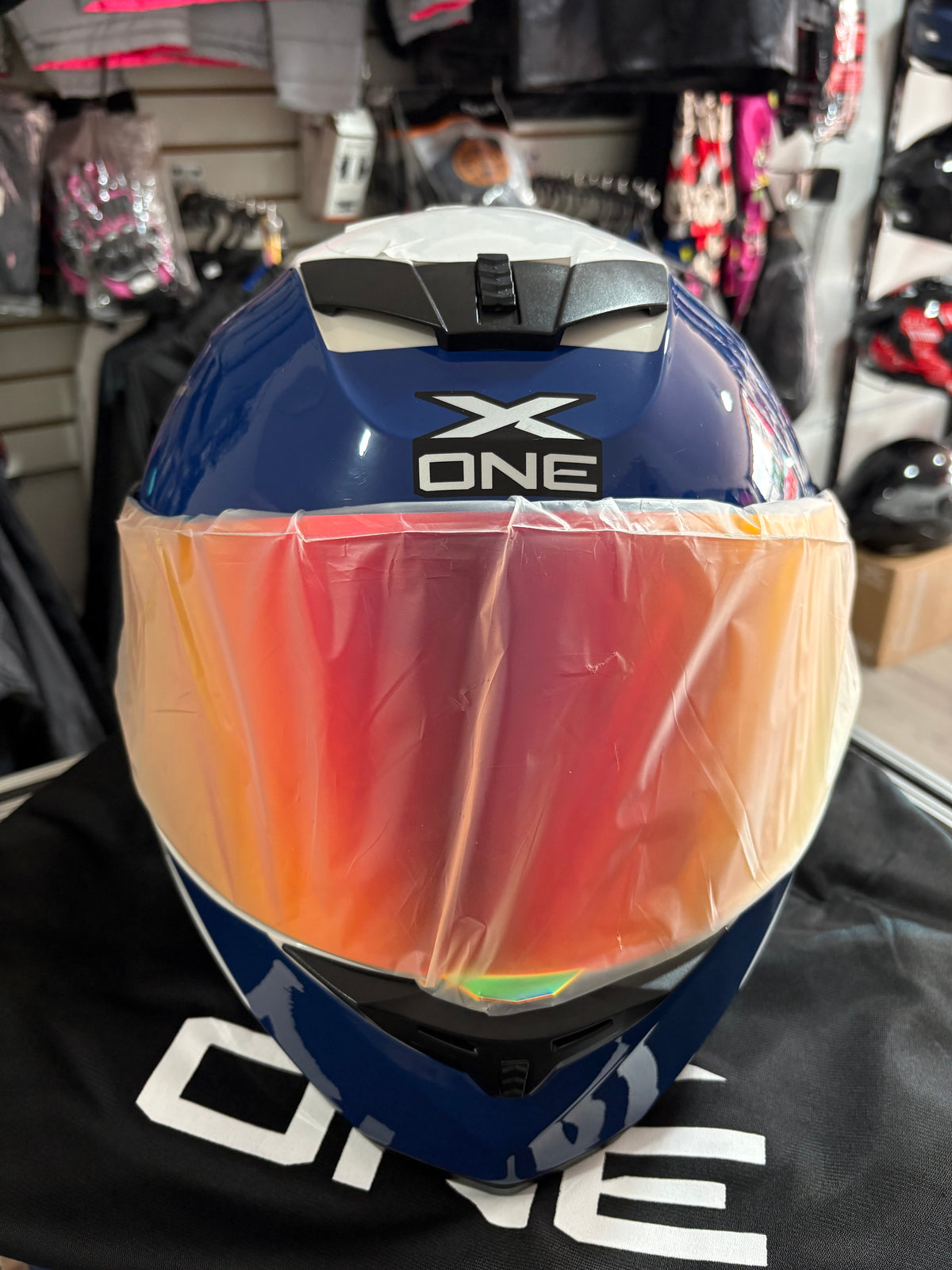 Casco XONE 500-RS Bladez Azul/Gris