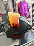 CASCO ABATIBLE X-ONE NEGRO MATE VS ROJO