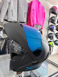 CASCO ABATIBLE X-ONE NEGRO MATE VS AZUL