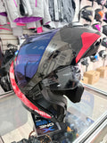 Casco XONE 3000-RS Rojo/Negro brillo