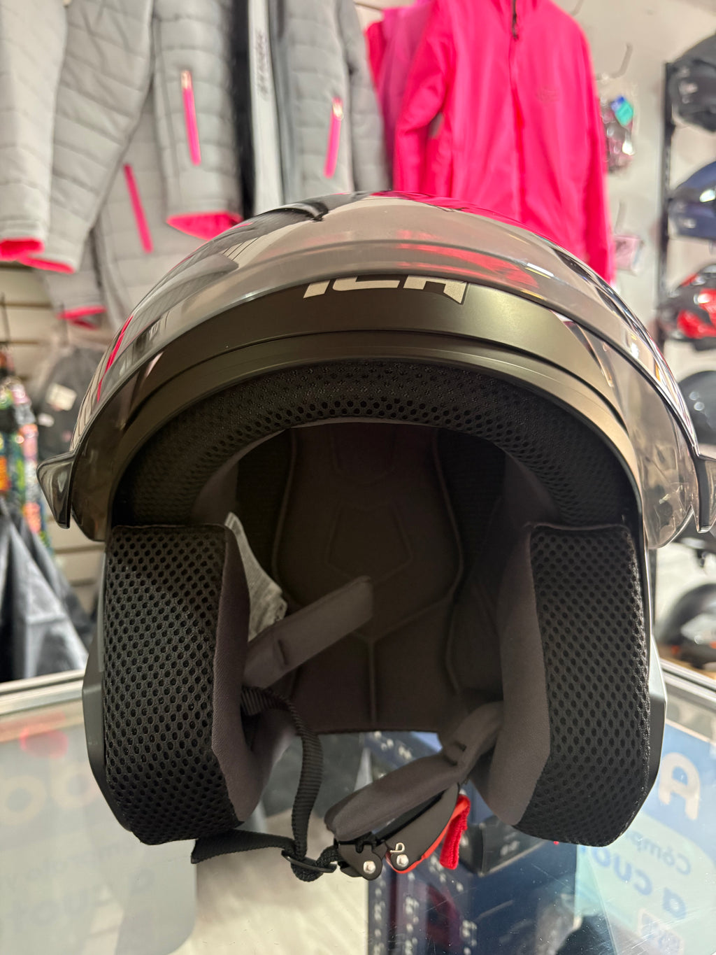 Casco abierto ICH solid negro mate